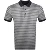Farah Vintage Farah Rutland Check Polo T Shirt Navy In Navy