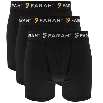 Farah Vintage Farah Saginaw 3 Pack Trunks Black