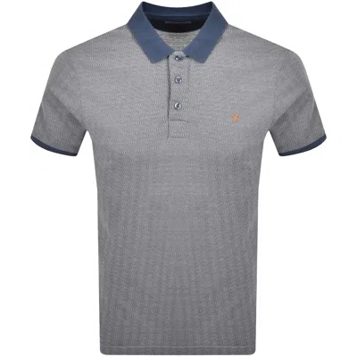 Farah Vintage Farah Sefton Polo T Shirt Blue In Gray