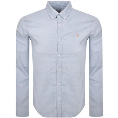 Farah Vintage Farah Steen Long Sleeve Shirt Powder Blue