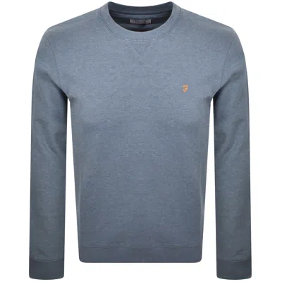 Farah Vintage Farah Tim New Crew Neck Sweatshirt Blue