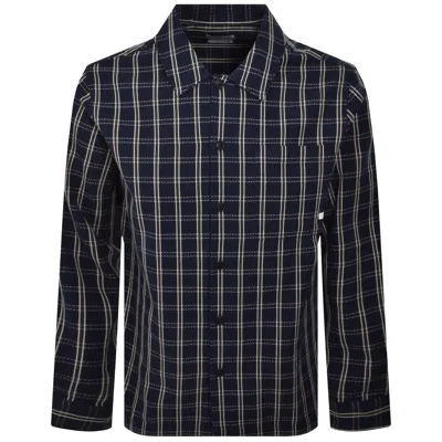 Farah Vintage Farah Wallasey Check Over Shirt Navy In Multi