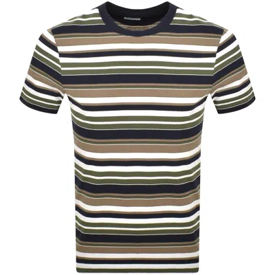 Farah Vintage Farah Weir Stripe T Shirt Green In Multi