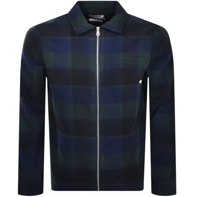 Farah Vintage Fulbright Check Overshirt Green