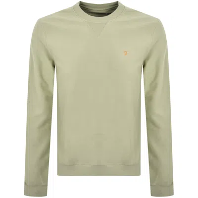 Farah Vintage Galli Twill Crew Sweatshirt Green