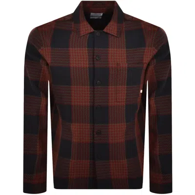 Farah Vintage Hannold Overshirt Burgundy