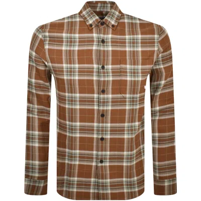 Farah Vintage Marcelo Casual Fit Shirt Brown