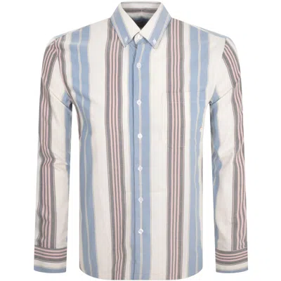 Farah Vintage Millard Long Sleeve Shirt Beige