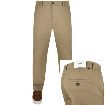 Farah Vintage Norwood Regular Chino Trousers Beige
