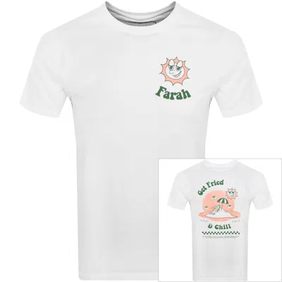 Farah Vintage Timpson Graphic T Shirt White
