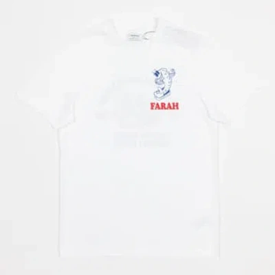 Farah Wake Graphic T-shirt In White