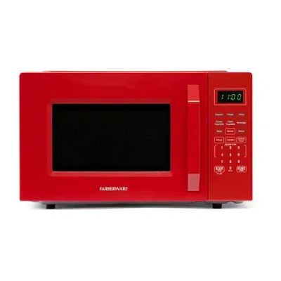 Farberware 1.1 Cu. Ft. 1000-watt Compact Counter Microwave In Red