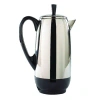 Farberware 12 Cups Black/silver Percolator In Silver;black