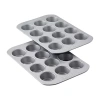 Farberware 2-pc. Muffin Pan Set In Gray