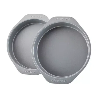 Farberware 2-pc. Non-stick Cake Pan Set In Gray