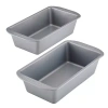 Farberware 2-pc. Non-stick Loaf Pan Set In Gray