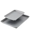 Farberware 2pc Golden Bake Bakeware Nonstick Sheet Pan Set In Grey