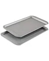 Farberware 2pc Nonstick Bakeware Cookie Pan Set In Grey