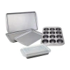 Farberware 6 Piece Bakeware Set In Silver