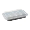 Farberware 9x13 Rectangular Covered Cake Pan In Gray