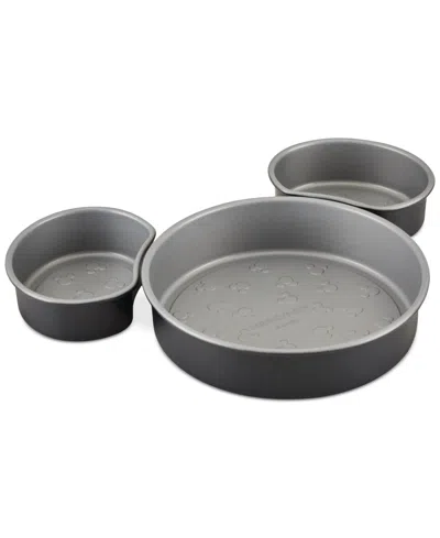 Farberware Bake With Mickey Nonstick 3-pc. Cake Pan Set In Black