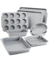 Farberware Bakeware 8pc Set In Gray