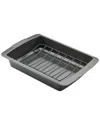 Farberware Bakeware Nonstick Roaster With U-rack In Grey
