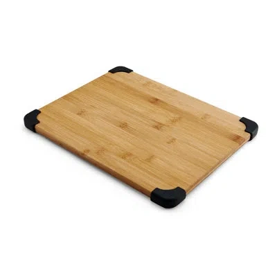 Farberware Bamboo Non-slip Cutting Board In Black