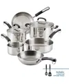 Farberware Brilliance Stainless Steel 10-pc. Cookware Set In Silver