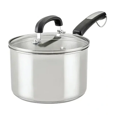 Farberware Brilliance Stainless Steel 3-qt. Sauce Pan In Silver