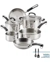Farberware Brilliance Stainless Steel 10-pc. Cookware Set In Silver