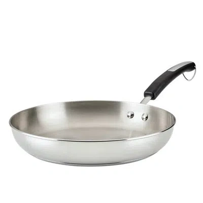Farberware Brilliance Stainless Steel Frying Pan, Dishwasher Safe And Induction Suitable, 12.25 Inch, Silver