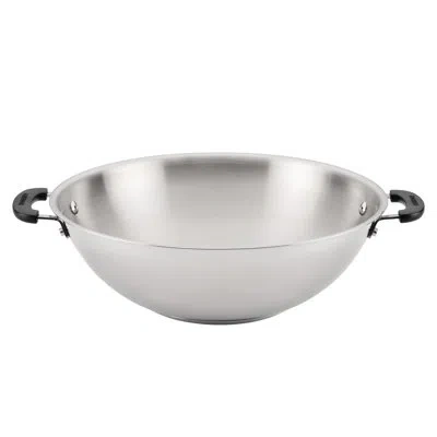 Farberware Brilliance Wok, 14 Inch, Stainless Steel In Silver