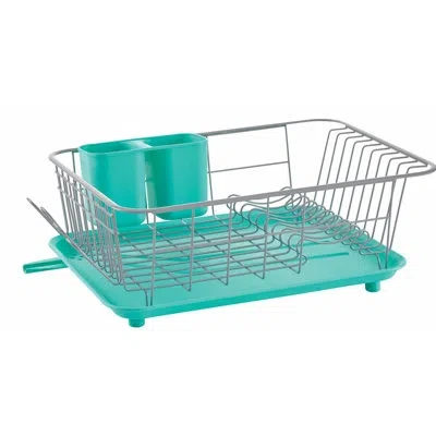 Farberware Classic 3-piece Dishrack In Teal