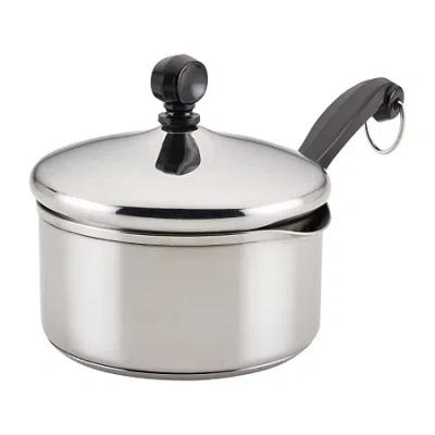 Farberware Classic Series 1-qt. Straining Saucepan With Lid In Silver