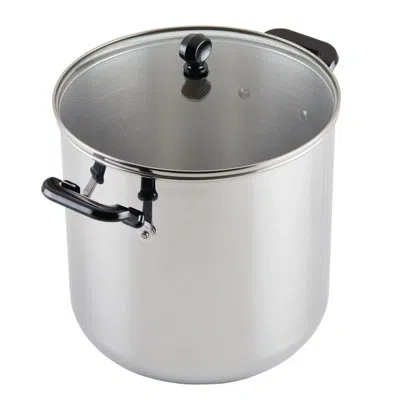 Farberware Classic Series Stainless Steel Stockpot With Lid, 11 Quart In Silver;black