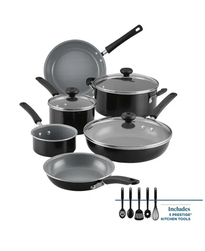 Farberware Classic Stainless Steel 15-pc. Cookware Set In Black
