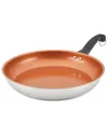 Farberware Classic Traditions Stainless Steel Ceramic Nonstick Induction  Frying Pan In Silver