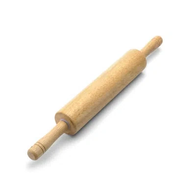 Farberware Classic Wood Rolling Pin With Easy-grip Handles In Brown