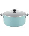 Farberware Cook Start 10.5 Qt. Covered Stockpot In Aqua