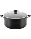 Farberware Cook Start 10.5qt Covered Stockpot In Black