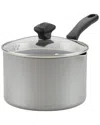 Farberware Cookstart 3 Qt. Covered Straining Sauce Pot In Silver