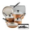 Farberware Cookstart Diamondmax 15-pc. Cookware Set In Brown