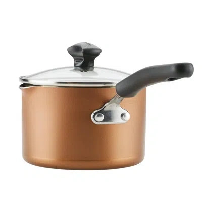 Farberware Cookstart Diamondmax Nonstick Cookware Pots And Pans Set With Non Stick Baking Pan And Cooking Tools In Brown