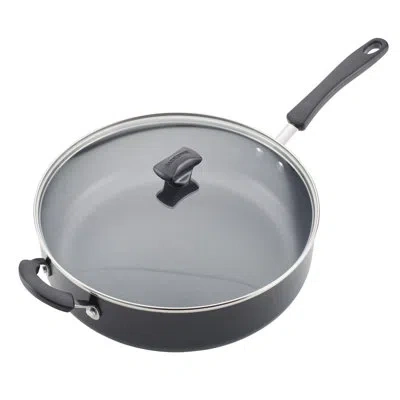 Farberware Cookstart Diamondmax Nonstick Jumbo Cooker / Specialty Pan With Lid And Helper Handle, 6 Quart, Blac In Black
