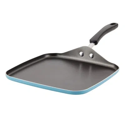 Farberware Cookstart Diamondmax Nonstick Square Griddle / Grill Pan, 11 Inch, Aqua In Blue
