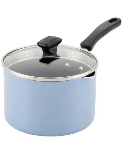 Farberware Diamondmax 3qt Nonstick Saucepan With Straining Lid In Blue