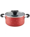 Farberware Disney 3-qt. Ceramic Nonstick Saucepot With Lid In Red