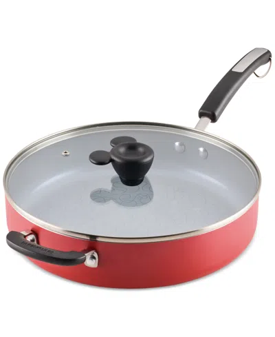 Farberware Disney 4.5-qt. Ceramic Nonstick Saute Pan & Lid In Red