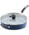 Farberware Disney 4.5-quart Ceramic Nonstick Saute Pan With Lid In Blue